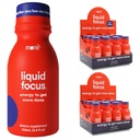 Mehr Labs Liquid Focus, Nootropic Smart Drink mit leistungsstarken Antioxidantien & Adaptogenic Kräuter für Energie und Konzentration, 150mg Koffein (Pack von 24)