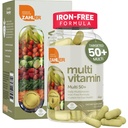 Zahler Multivitamin 50+, Iron-Free Formula + Lutein für Augengesundheit, 60 Kapseln.