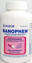 Major Banohpen - Komplette Allergiemedikation - Diphenhydramine HCI 25 Mg - Antihistamin - 1000 Kapseln (1 Packung)