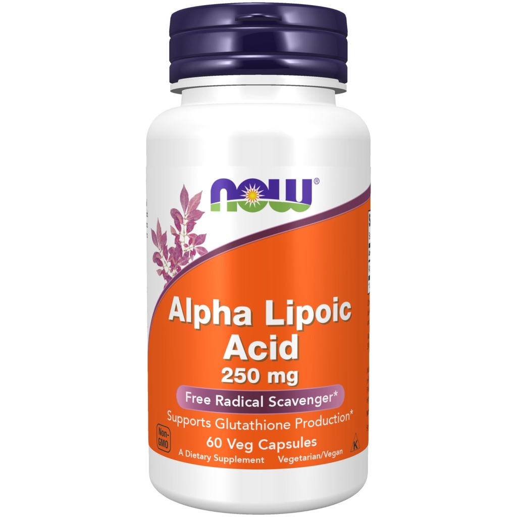 JETZT Nahrungsergänzungsmittel, Alpha-Liposäure 250 mg, Unterstützt Glutathion-Produktion*, Free Radical Scavenger*, 60 Veg Kapseln