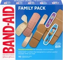 Band-Aid Brand Adhesive Bandage Family Variety Pack in sortierten Größen mit Wasserblock Flex, Flexibel Stoff, Haut-Flex, Tough Strips & Pixar Character Bandages, 110 ct