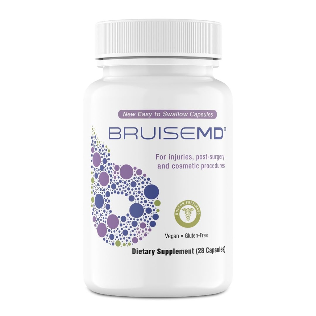 Arnica 1000mg und Bromelain 500mg 2.400GDU/g Zuschlag für Bruising und Swelling, einfach zu schlucken Kapseln (7-Day Supply) - Advanced Bruise Treatment Formula