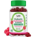 YUM-V'S Multivitamin für Damen und Herren – Sugar Free Multivitamin Gummis – Zero Sugar Gummy mit Chrom, Thiamine & Magnesium – Keto-Friendly Daily Vitamin Gummy – Natural Raspberry Flavor – 60 Count