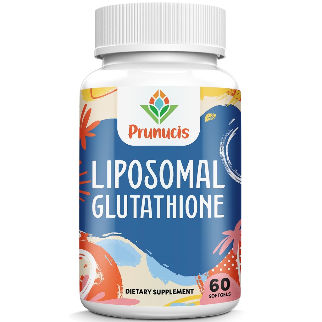 2400MG Liposomale Glutathione, mit Vitamin C, Milchdistel & Alpha-Liposäure, Master Antioxidantien, Reinreduziertes L-Glutathion - Immunsystem, Zellreparatur, Energie, Hohe Absorption, 60 Softgele