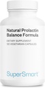 Supersmart - Natural Prolactin Balance Formula - with p5p Vitamin B6, Maca Root, Ashwagandha | Gluten Free - 120 Vegetarian Capsules