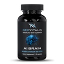 AI Brain Nootropic Ergänzung für Fokus, Memory & Mental Clarity Verbesserung Kapseln für Männer & Frauen, Koffeinfreie tägliche kognitive Unterstützung mit Bacopa, Alpha GPC & Vitamin B6, 60 vegetarische Kapseln