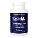 BrainMD von Dr. Amen Vitamin D3 5000 - 100 Softgels - Hohe Potenz Cholecalciferol - Glutenfrei - 100 Servierungen