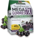Natur Antwort Sambucus Mega Gummies | 7X Mehr Elderberry Konzentration | Alkoholfrei, Glutenfrei, Gelatin-frei, Vegan, Non-GMO und keine Konservierungsstoffe | 30ct Gummies (Pack von 2)
