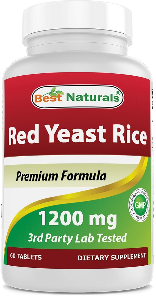 Best Naturals Red Yeast Rice 1200 Mg 60 Tabletten (Citrinin Free)