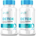 (2 Pack) TRUFlT Pilules de désintoxication, TRUFlT Capsules de kéto - Formule avancée pour soutenir le nettoyage interne, TRU-FlT supplément de vinaigre de cidre, vitamines de céto, TRUFlT Kéto Nutrition, TRU FlT poudre (120 Capsules)