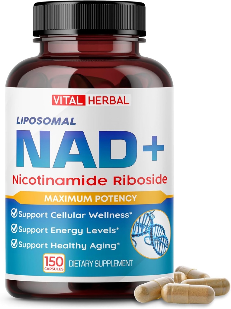 Liposomal Nicotinamid Riboside Complex – NR mit Resveratrol, Quercetin & More – 150 Kapseln – Made in USA