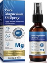 Pulvérisateur d'huile de magnésium 2 Fl Oz générique - Pure et biologique - Magnésium à haute concentration - Non-OGM, sans gluten - Facile à absorber (1pc)