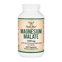Capsules de malate de magnésium (420 Nombre) - 1 500 mg par portion (Magnésium lié à l'acide malique), tiers testés, végétaliens amis, sans gluten par des suppléments en double bois