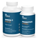 Dr. Tobias Probiotics 30 Billion und Omega 3 Fischöl (2000 mg) für Verdauungsunterstützung & Gesamtgesundheit
