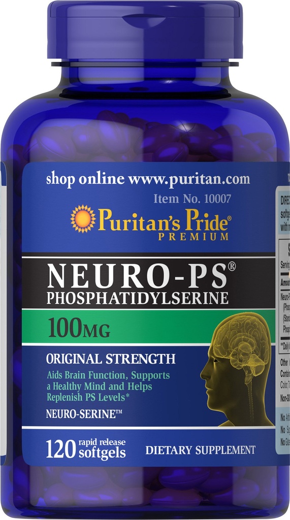 Puritan's Pride Neuro-PS 100 mg Softgels, 120 Zähler