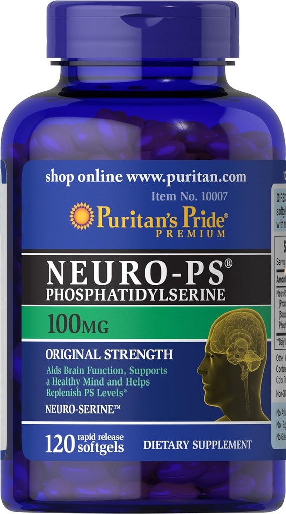 Puritan's Pride Neuro-PS 100 mg Softgels, 120 Zähler