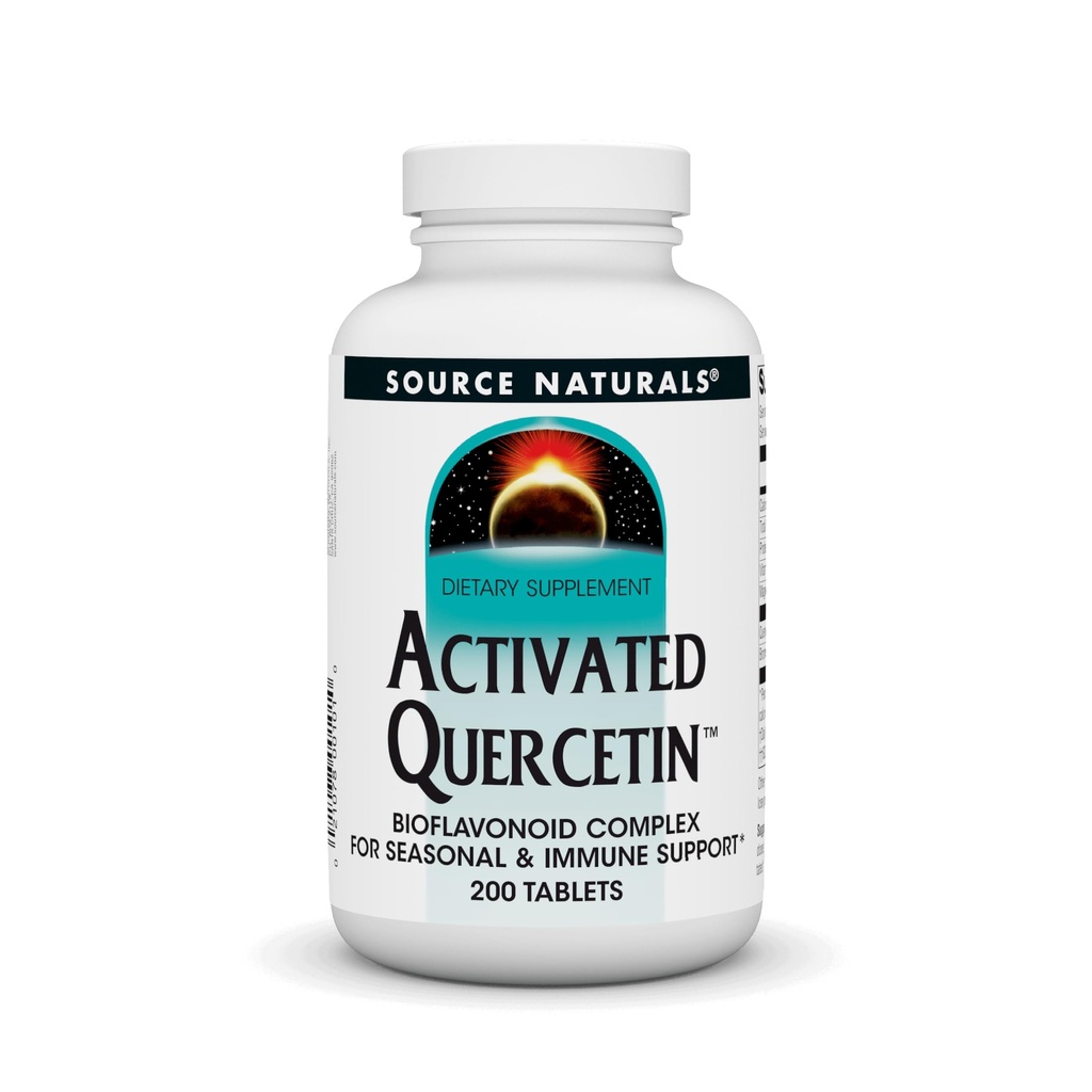 Quelle Naturals Activated Quercetin - Plant-Derived Bioflavonoid Complex - Seasonal & Immune Defense* - 200 Vegetarin Friendly Tablets
