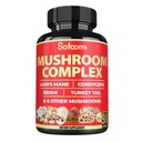 Satoomi 90 Capsules - 10in1 Turkey Tail Supplément avec Lions Mane, Turkey Tail Mushroom, Reishi Mushroom et autres - pendant 90 jours