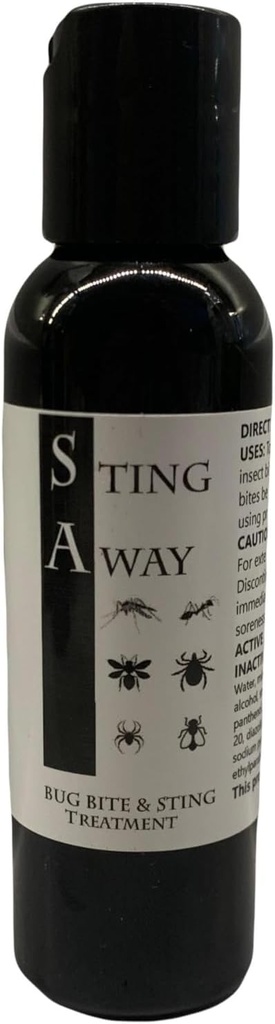 Bug Biss- und Stingbehandlung: Schmerz + Itch Relief, 2 Unze (Pack von 1), Schwarz