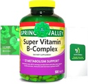 2 Pack-Licht Frühling Super B-Komplex Tabletten – Vitamin B6, B12, C, Thiamin, Biotin – Glutenfrei, Komplette Nahrungsergänzung mit Licht &amp; Spring Guide – Unterstützt Energie &amp; Immunität
