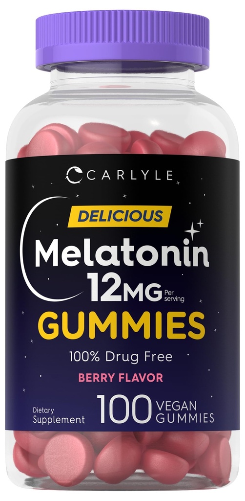 Carlyle Melatonin Gummies 12mg.100 Comte.