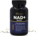 Alterlose NAD+ Ergänzungen für Frauen & Männer | 300mg Nicotinamid Riboside Chloride | Nahrungsergänzungsmittel für Anti-Aging | Unterstützt Energie, Fokus, Stamina, Fette Stoffwechsel & Kognitive Funktion – 90 Kapseln