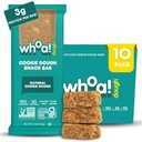 Whoa Dough Edible Cookie Dough Bars- Certified Non-GMO, Kosher und Gluten Free Bars - Gesunde Snack-Lebensmittel - Pflanzenbasierte Snacks mit echten Zutaten hergestellt - Oatmeal Cookie Dough - 10 Pack