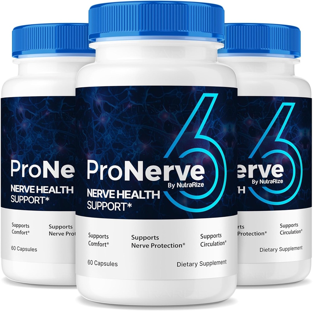 NutraRize (3 Pack) ProNerve6 Neuropathie, ProNerve 6 Nerve Support Supplement, Pro Nerve 6 Kapseln, ProNerve6 Pastillas Bewertungen (180 Kapseln)