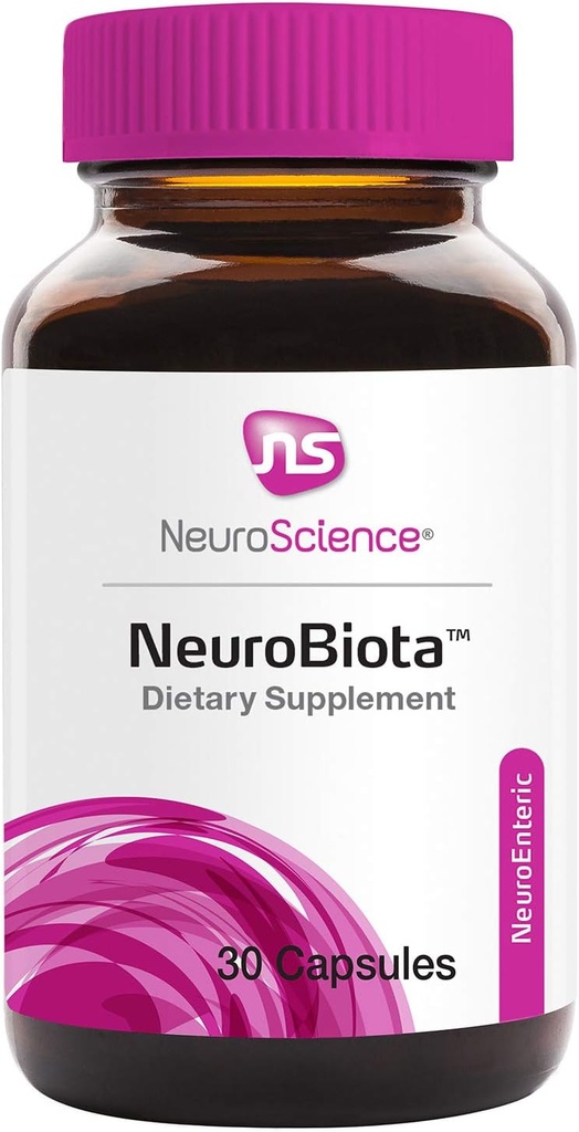 NeuroScience Mood Probiotic for Women & Men - NeuroBiota Mood Support Supplement mit Probiotics for Digestive Health, Immun Support & Healthy GABA Activity - Nourish the Gut-Brain Axis (30 Kapseln)