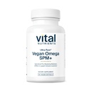 Nutriments vitaux Ultra Pure® Vegan Omega SPM+-SPM Supplément Omega-3 pour les médiateurs spécialisés en résolution pro (SPM) végans SPM+-SPM*-Gluten, laiterie, sans soja, sans OGM 90 mini softgels