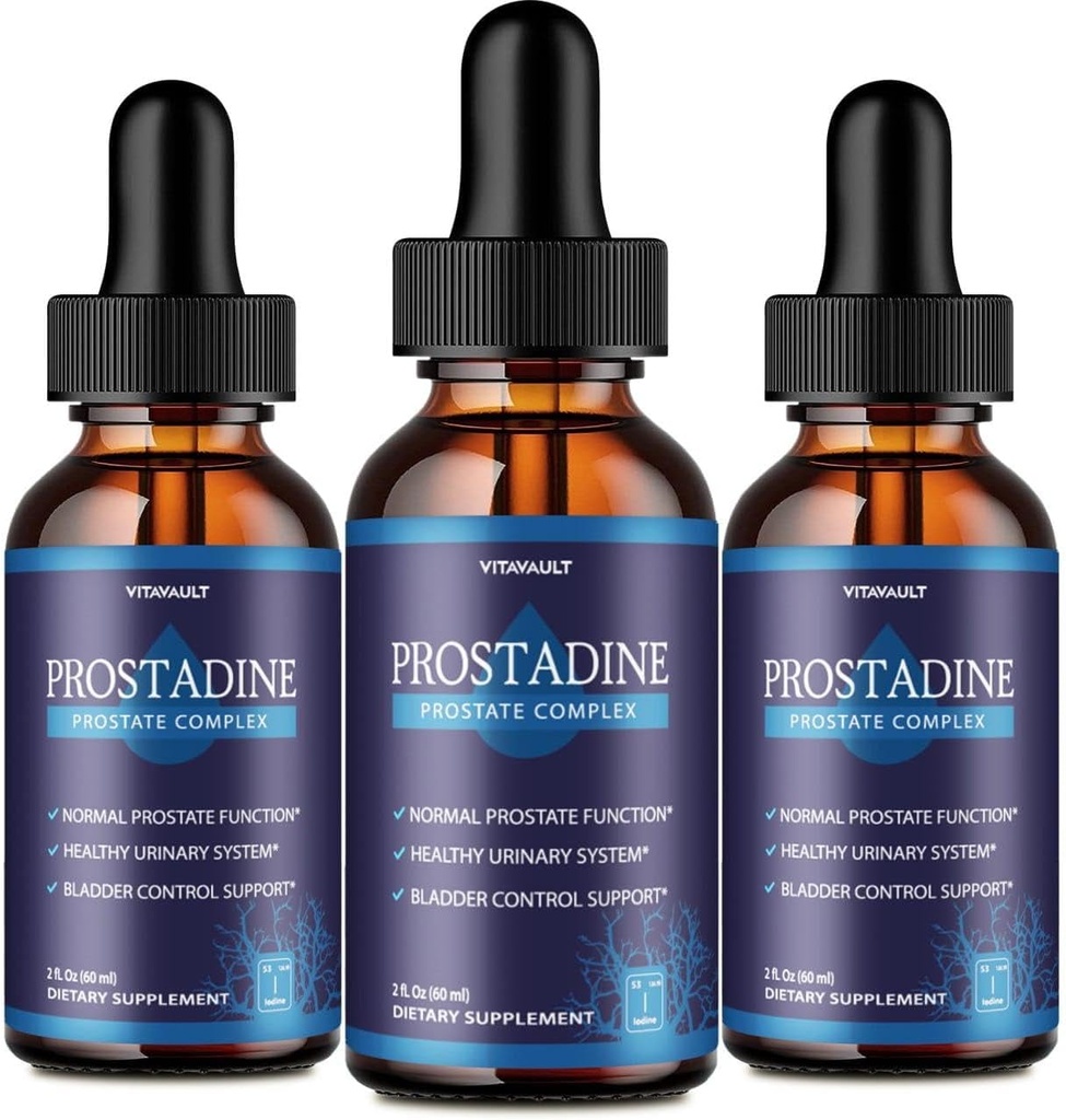 Prostadine, Potent Prostate Support Liquid Drops, Highly-Rated Prostadine für Gesamtprostata Wellness, Easy-to-Use Dropper Form (3 Pack)