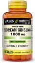 Vitamines Mason Ginseng Coréen 1000mg Comprimés