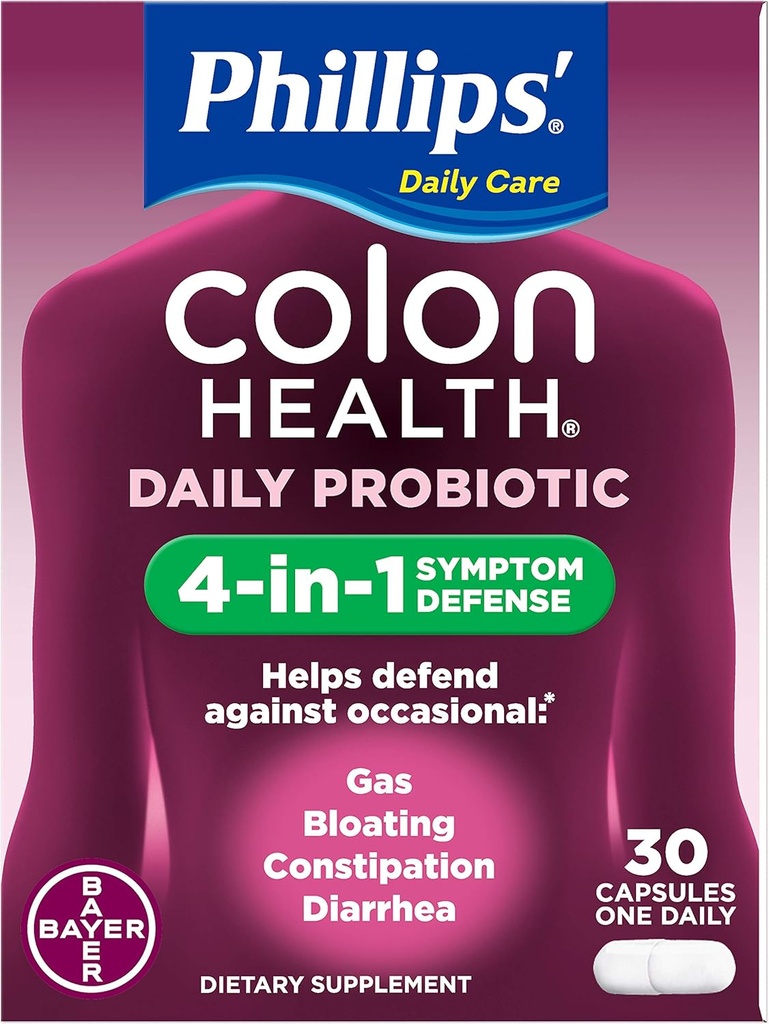 Phillips' Colon Health Probiotique Capsules, 30 comtes
