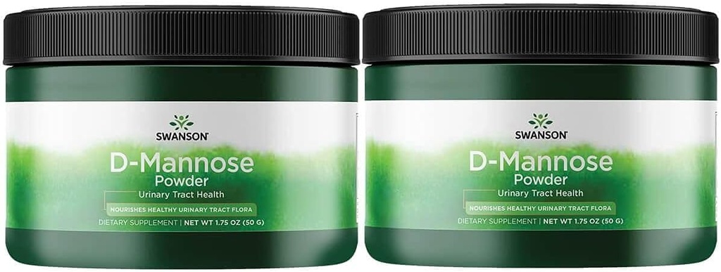 Swanson D-Mannose Pulver 1.75 Unze (50 g) Pwdr (2 Packung)