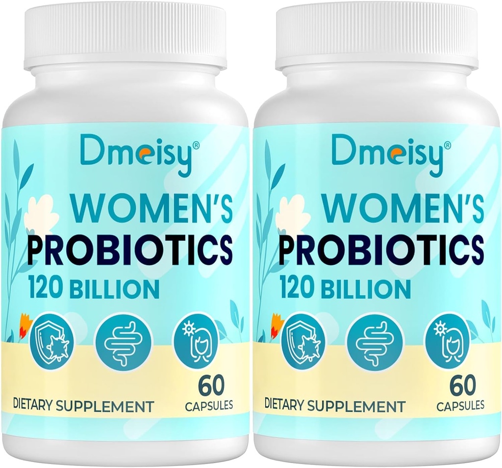 120 Billion CFU Probiotic - Menopause Unterstützung Probiotika für Frauen, Natürliche Menopause Probiotische Ergänzung für Hot Flashes Nacht Sweats Mood Swings Hormon Balance Gut & Immune Gesundheit- 120 Caps