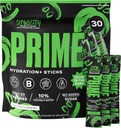 PRIME HYDRATION+ Sticks GLOWBERRY | Hydration Pulver Single Serve Sticks | Elektrolyt Pulver auf dem Go | Low Sugar | Caffeine-Free | Vegan | 30 Sticks
