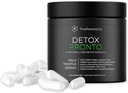 Pronto Supplément de détox du foie - Extrait de chardon de lait 200mg, Nettoyage du foie et pilules de soutien, Formule de détox pour la santé du foie, 50 Capsules