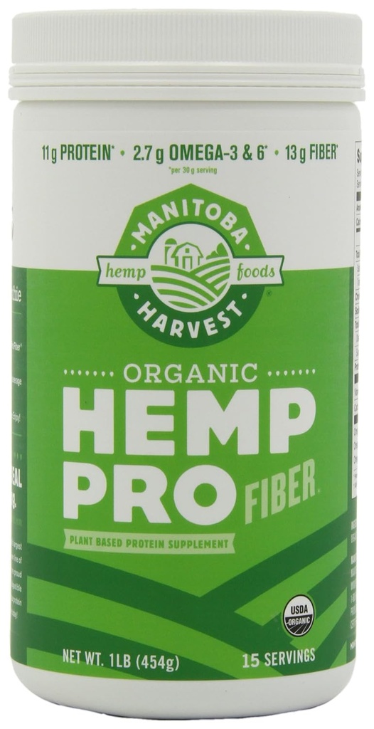 Manitoba Ernte HEMP PRO FIBER, 16 Unze Tuben (Pack von 2)