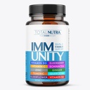 10-In-1 Supplément de soutien immunitaire: Immune Boosters pour les adultes et les enfants La défense quotidienne de l'immunité avec le système immunitaire clé Vitamines Zinc, Vitamine C et D, Plus Elderberry, Quercetin, Echinacea et plus, 60 capsules