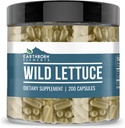 Earthborn Elements Wild Lettuce 200 Kapseln, Rein &amp; unverdünnt, keine Zusatzstoffe