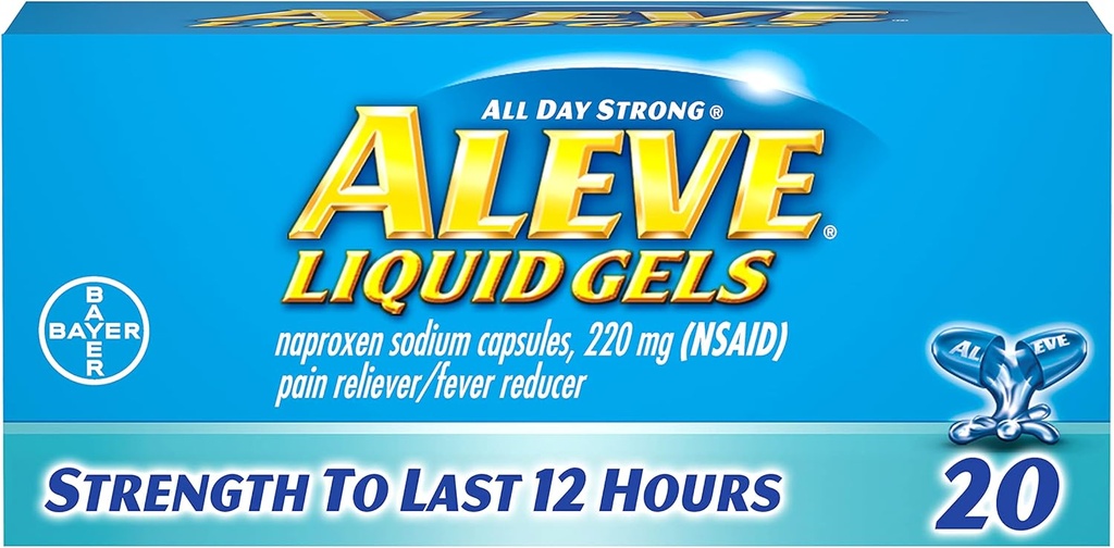 Aleve Liquid Gels 20 ea (Pack mit 4)