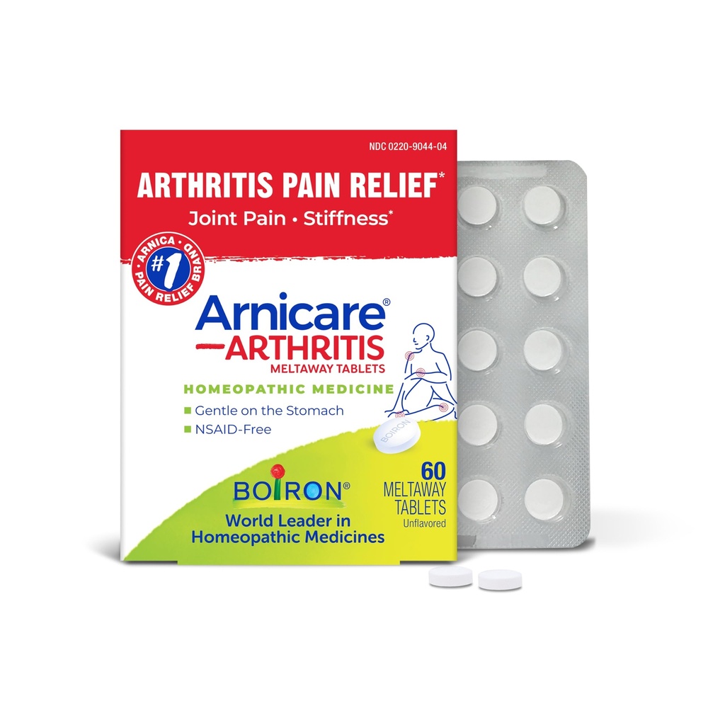 Boiron Arnicare Comprimés d'arthrite pour soulager la douleur, la douleur articulaire et la douleur rhumatismale - 60 Compte