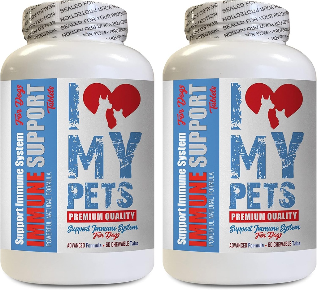 Hundeimmunsystem - Hundeimmununterstützung - Booster - Gesundes PET - Beilage - Hundeallergüsse Pillen - 120 Bäume (2 Flaschen)