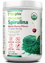 biophix Bio Spirulina Pulver 2.2 lb Schwarze Kirsche Flavor - Protein-Rich Nährstoff-Dense Superfood - Leistungsstarkes Antioxidans - Unterstützt Immungesundheit