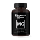 Magnésium Glycinate - 400 mg par gélule, Magnésium pur avec taille de service 2, portion par récipient 30, complexe avec Glycine pour absorption maximale dans un pot noir