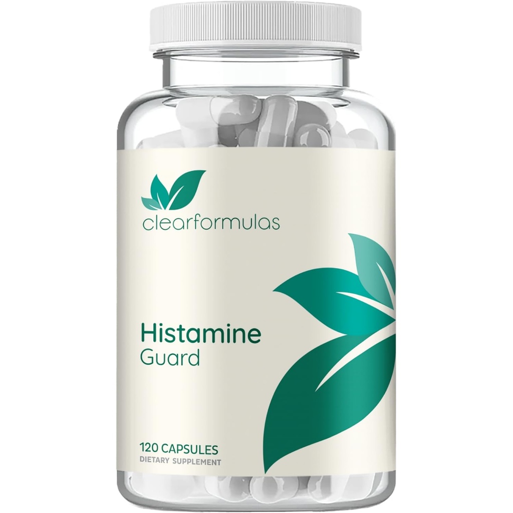 Histamin Guard Immun Support Supplement - Kräuter Sinus Respirator und Immunität unterstützen Histamin Blocker mit Sting Nettle Vitamin C Bromelain und Quercetin Complex - Nicht-Drowsy (120 Kapseln)