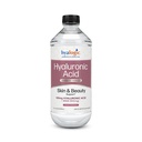 Hyalogic Liquid Hyaluronsäure Supplement - Ingestible Skin Support mit 100mg HA und 100mg MSM - Natürliche Hydration für Gesicht, Augen und Lippen - Hohe Molecular Weight Formula - 12 oz