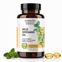 Vegan Wild Origan Oil Capsules Organic, 86-90% Carvacrol - 125mg Huile d'Origan par Softgel - Immune et soutien digestif, Antioxydant naturel, Vegan, Non OGM, 120 Capsules