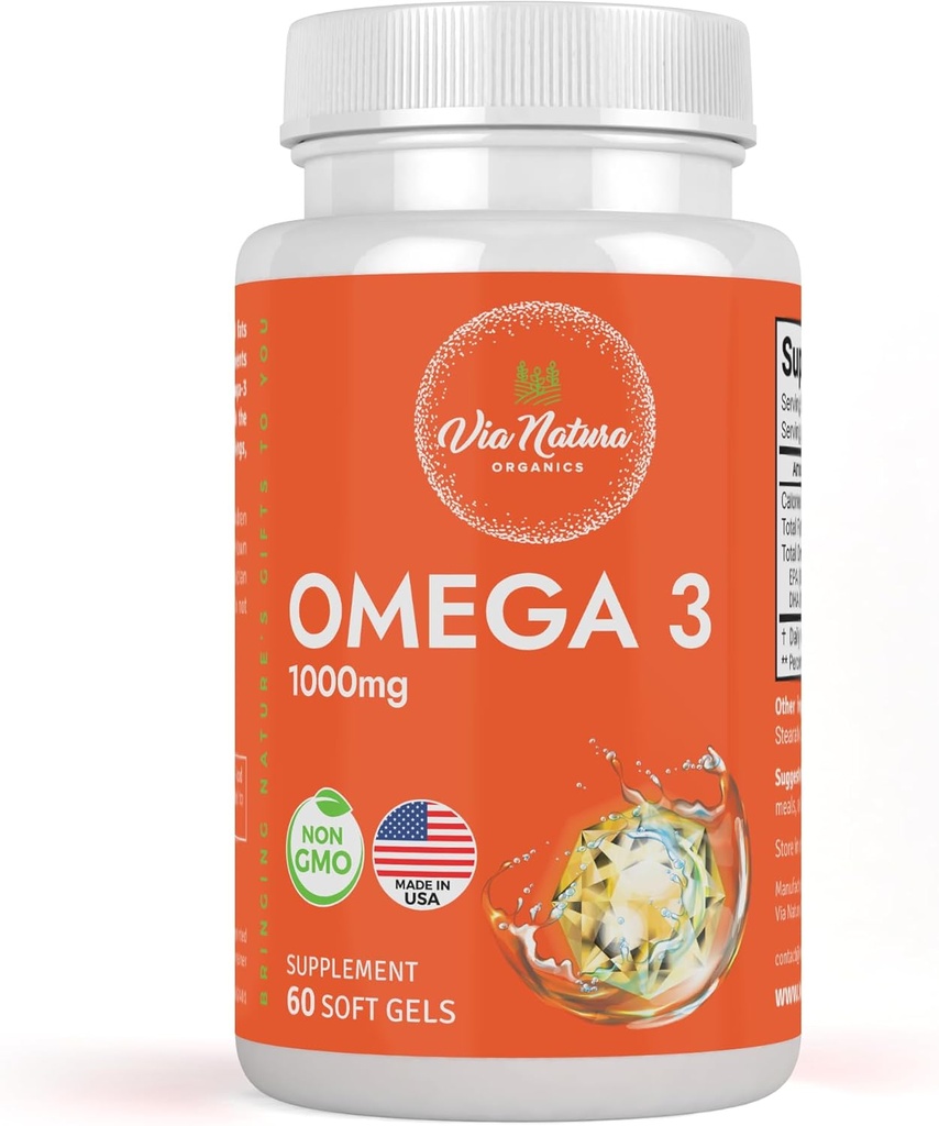 Huile de poisson EPA et DHA EPA non-OGM 60 Softgels