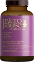 Tout Glown Up Complexe de beauté avancé Glow et Grow Gummies avec Biotine, Collagène, et vitamines antioxydantes A, C, et E pour les cheveux, la peau, et les ongles.
